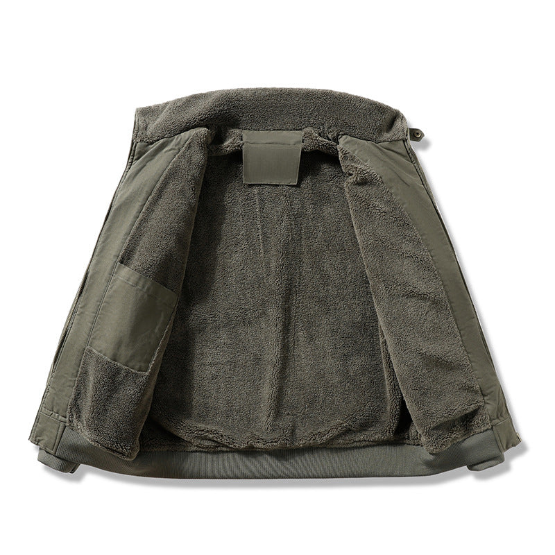 Stylish Winter Fleece-lined Aviator Jacket