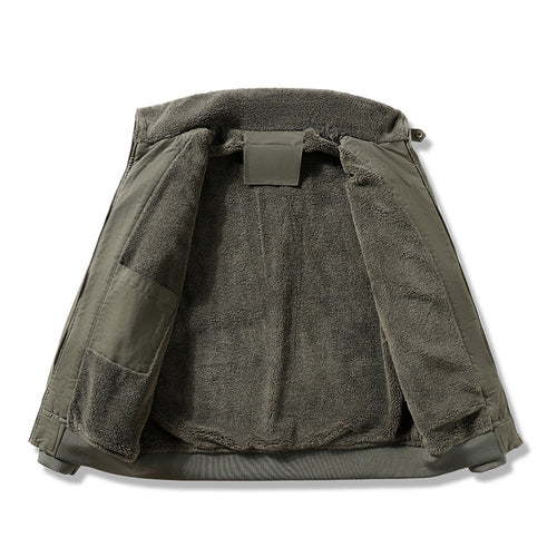 Stylish Winter Fleece-lined Aviator Jacket